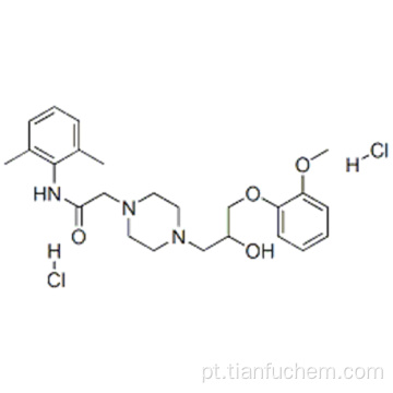 1-Piperazinoacetamida, N- (2,6-dimetilfenil) -4- [2-hidroxi-3- (2- metoxifenoxi) propil] - cloridrato (1: 2) CAS 95635-56-6